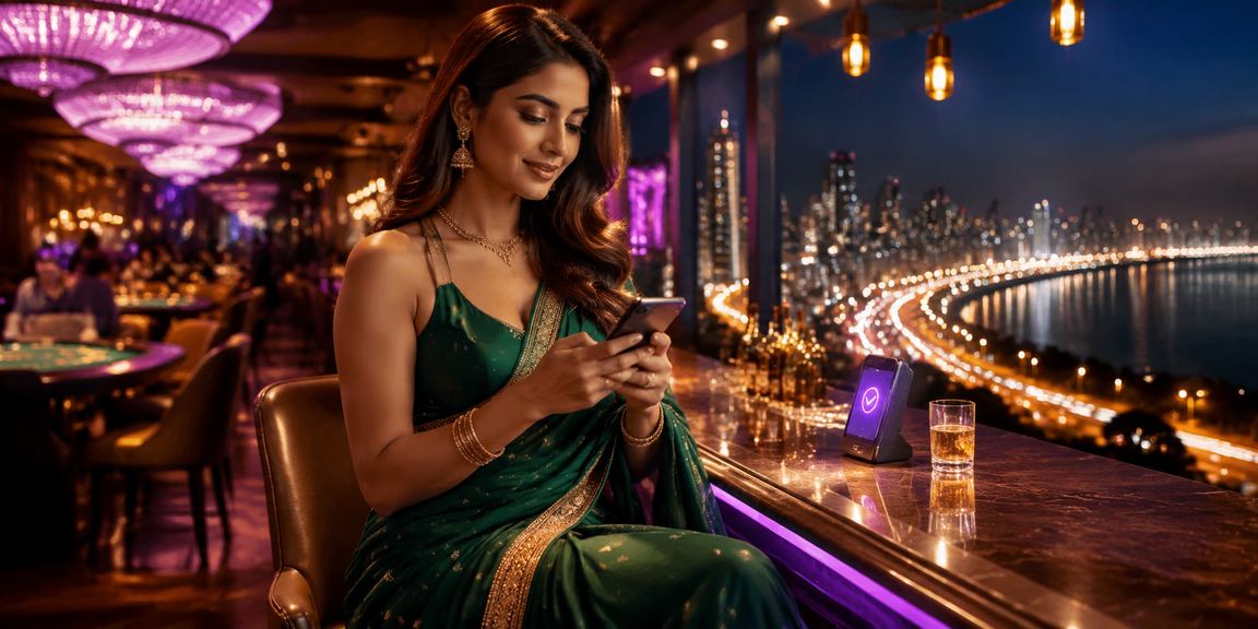 Mumbai Marine Drive evening with mobile payments